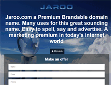 Tablet Screenshot of jaroo.com